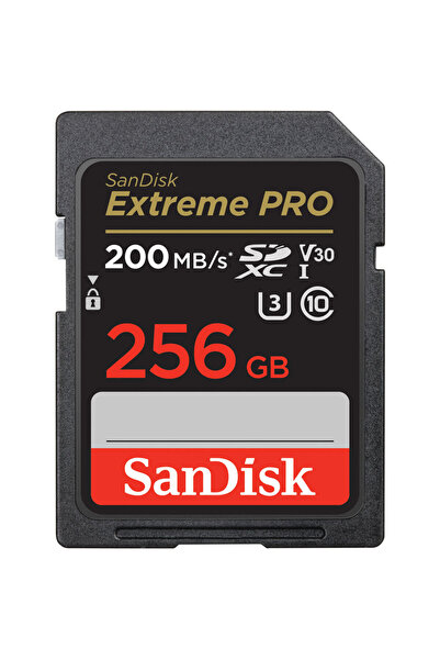 SanDisk Extreme Pro 256gb Class10 Sd Kart 200mb/s