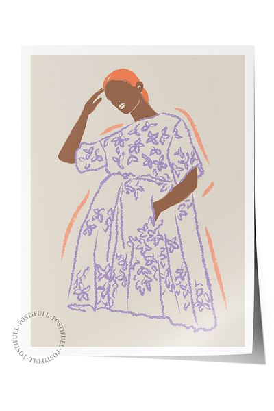 Postifull Απαλή αφίσα τοίχου Bohemian, αφίσα χωρίς πλαίσιο με θέμα τη σκανδιναβική - Διακόσμηση τοίχου υπνοδωματίου, σαλονιού
