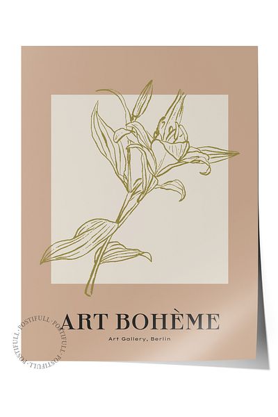 Postifull Απαλή αφίσα τοίχου Bohemian, αφίσα χωρίς πλαίσιο με θέμα τη σκανδιναβική - Διακόσμηση τοίχου υπνοδωματίου, σαλονιού