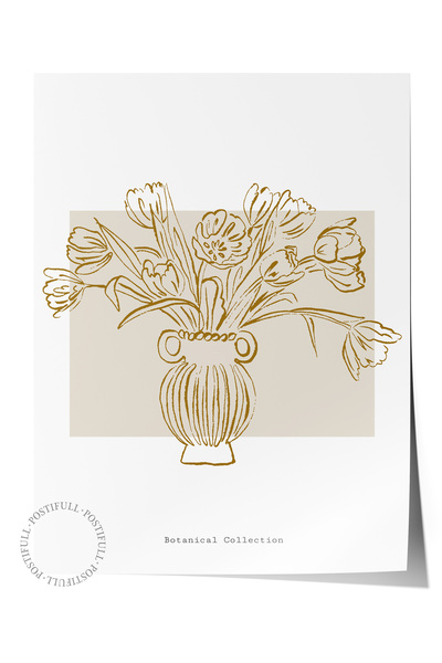 Postifull Soft Bohem Duvar Posteri, İskandinav Temalı Çerçevesiz Poster - Yatak Odası, Salon Duvar Dekoru