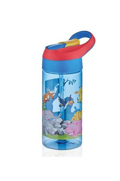 Vagonlife Vagolife,forever Friends Tritan Navy Blue Children's Water Bottle with Straw 500 Ml