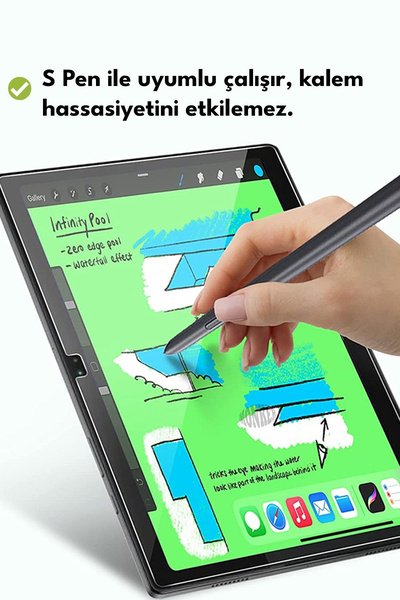 Jolita Samsung Galaxy Tab A9 + Plus 11 inç Uyumlu Temperli Ekran Koruyucu Kırılmaz Cam X210 X215 X217