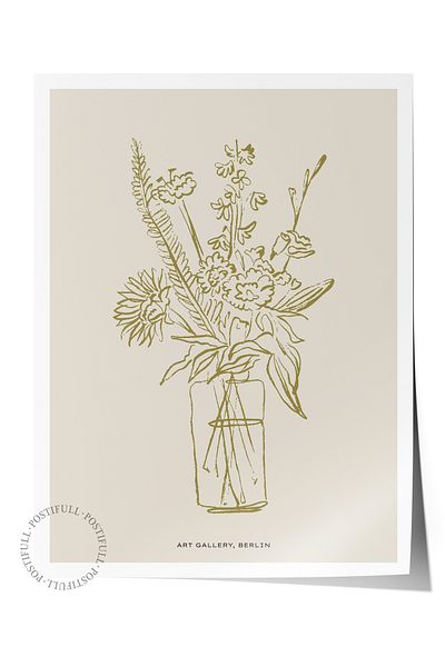 Postifull Απαλή αφίσα τοίχου Bohemian, αφίσα χωρίς πλαίσιο με θέμα τη σκανδιναβική - Διακόσμηση τοίχου υπνοδωματίου, σαλονιού