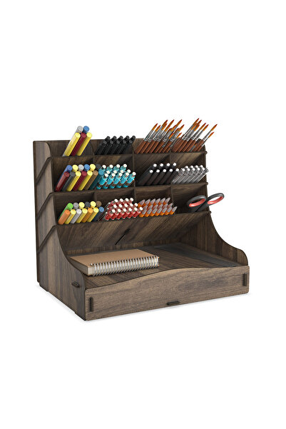 Mingitav Камера 12-секционна голяма A4 стелаж за документи - писалка и органайзер за бюро с чекмеджета