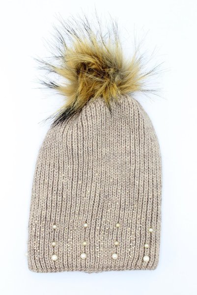 toptanhanem Luxury Beret Where Elegance and Warmth Meet – Milky Brown