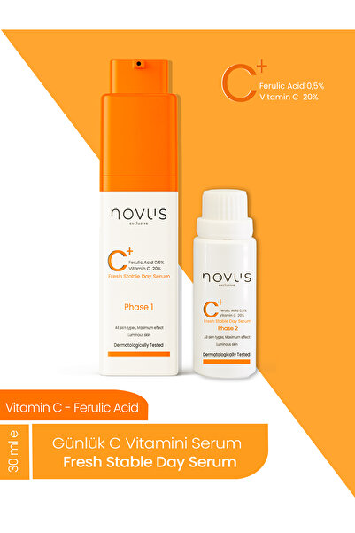 novus exclusive 2 Phase Fresh Stable Day Vitamin C %20 Serum Aydınlatıcı-cilt...