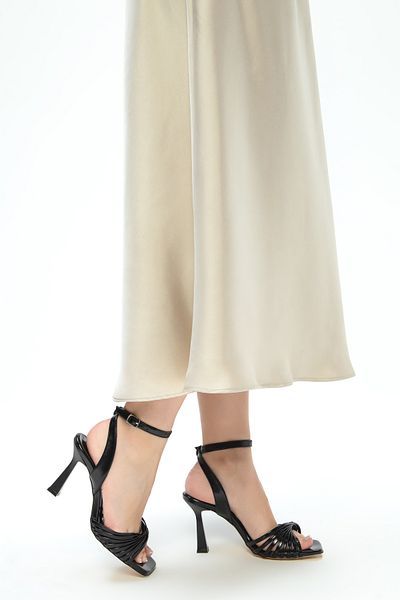 Tamer Tanca Women's Vegan Heeled Sandals 828 8225 Bn Sndlt Y23