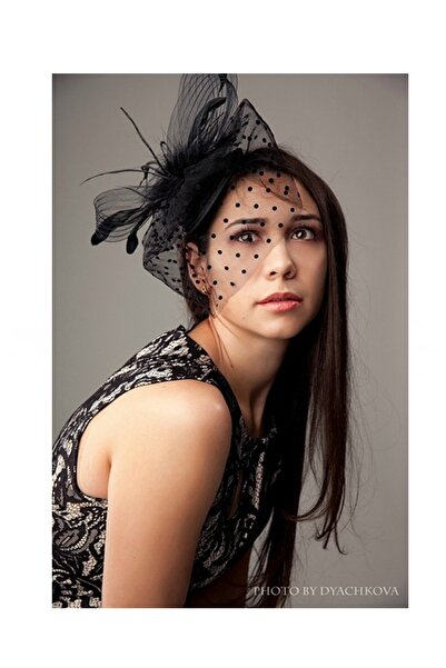 BBA TULLE STORE Șapcă cu voal negru, șapcă, pălărie de nuntă, șapcă de nuntă,...