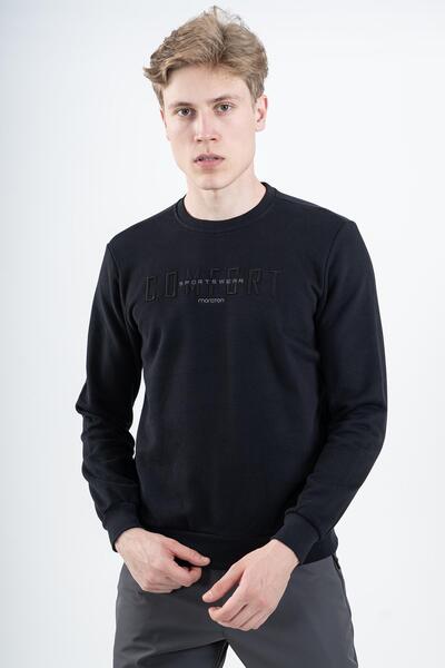 MARATON Comfort Men's Crew Neck Black Sweatshirt