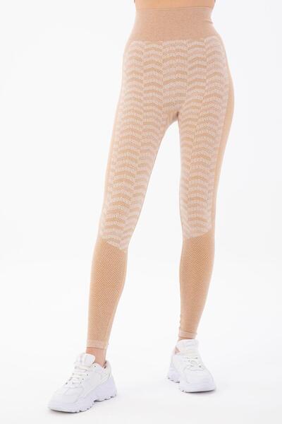 MARATON Seamless Women's Beige Melange Leggings