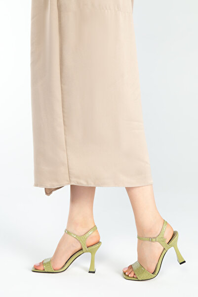 Tamer Tanca Γυναικεία Vegan πέδιλα με τακούνι 960 2322 Bn Sndlt Y23