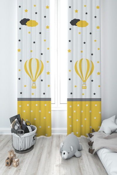 MEKTA HOME CAMERA BEBEȘI ȘI COPII Balon zburător cu model cu 2 aripi Cortina ...