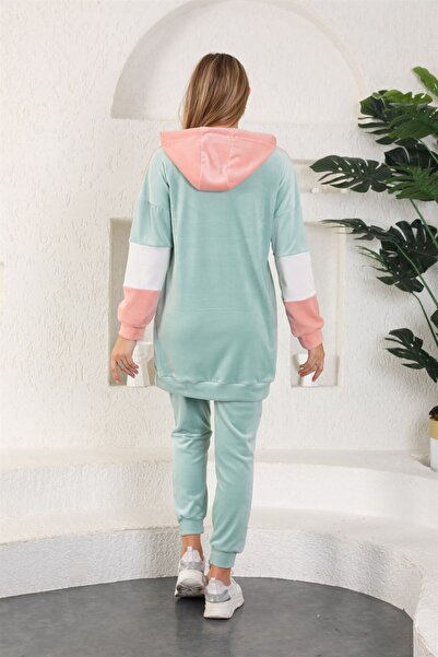 WestBound Γαλλικό βελούδινο βελούδινο κέντημα με στάμπα γυναικεία αθλητική φόρμα