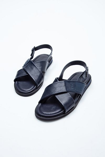 Tamer Tanca Men's Genuine Leather Flat Sandals 537 580 Erk Sndlt Y23