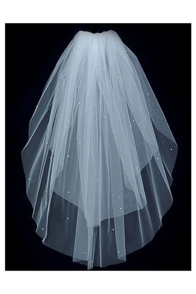 BBA TULLE STORE 1MT Voal cu perle tăiat oval Mireasă, voal, accesoriu pentru ...