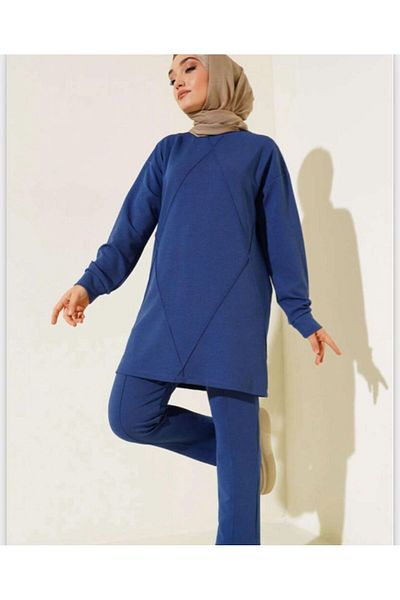 YILMAZBARMAZ WOMEN'S HIJAB DETAILED TROUSERS SUIT