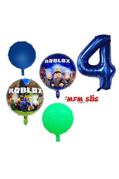 MFM طقم بالونات روبلوكس فويل 4 سنوات 100 سم