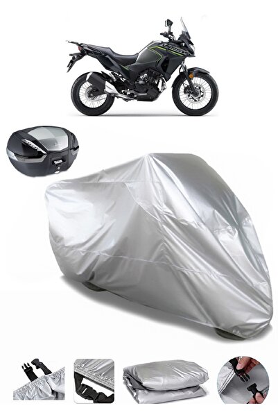 Breen القماش المشمع للدراجات النارية المتوافق مع الحقيبة الخلفية Kawasaki Ver...