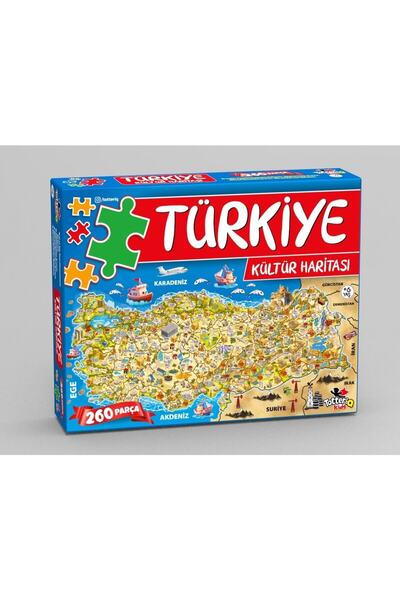 cayenna Türkiye Kültür Haritası Puzzle 260 Parça