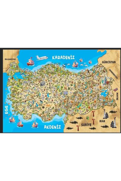 cayenna Türkiye Kültür Haritası Puzzle 260 Parça