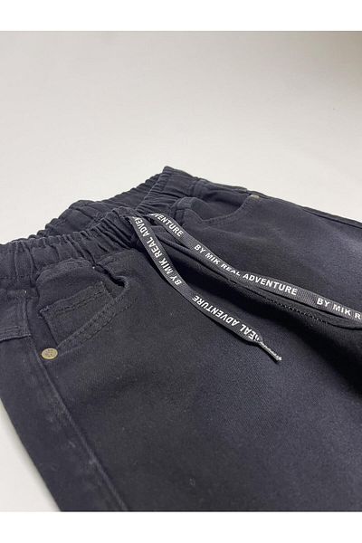 CANBİX Boy's Black Raised Jeans (It is recommended to take a large size.)