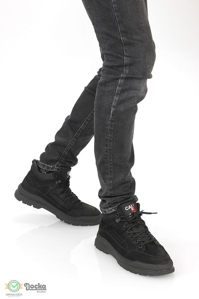 MARCOMEN Men's Genuine Leather Sports Style Casual Sneaker Boots