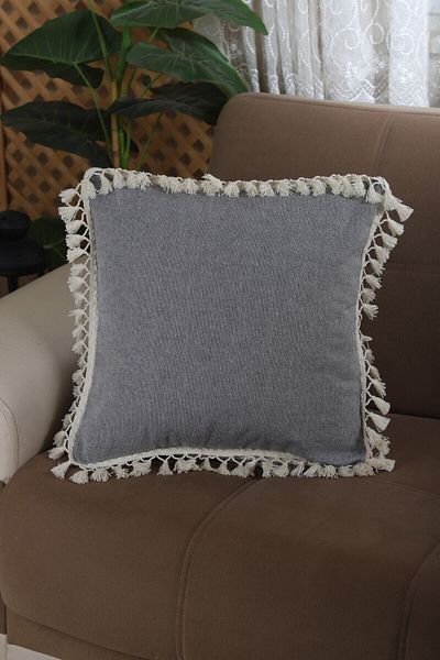 NDC HOME Pernă cu pompon gri antracit 43