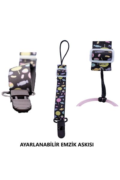 i lin baby Adjustable Pacifier Strap, Pacifier Strap, Lightweight and Length Adjustable for Babies 1 Piece
