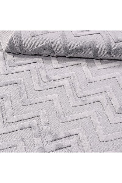 Crea Halı İbiza Kabartmalı Modern Gri Halı
