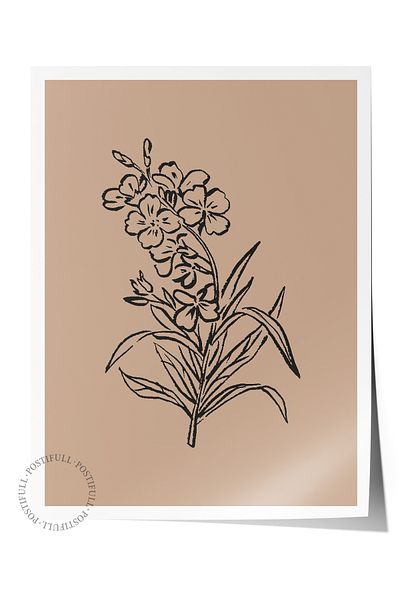 Postifull Απαλή αφίσα τοίχου Bohemian, αφίσα χωρίς πλαίσιο με θέμα τη σκανδιναβική - Διακόσμηση τοίχου υπνοδωματίου, σαλονιού