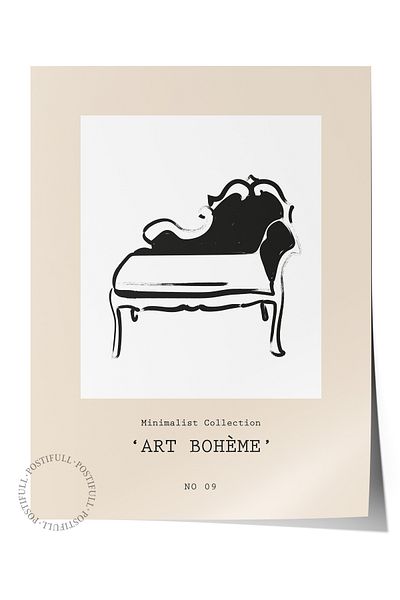 Postifull Απαλή αφίσα Boho Nordic με θέμα Duar - Διακόσμηση σαλονιού, κουζίνας και υπνοδωματίου