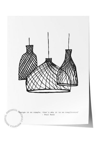 Postifull Απαλή αφίσα Boho Nordic με θέμα Duar - Διακόσμηση σαλονιού, κουζίνας και υπνοδωματίου