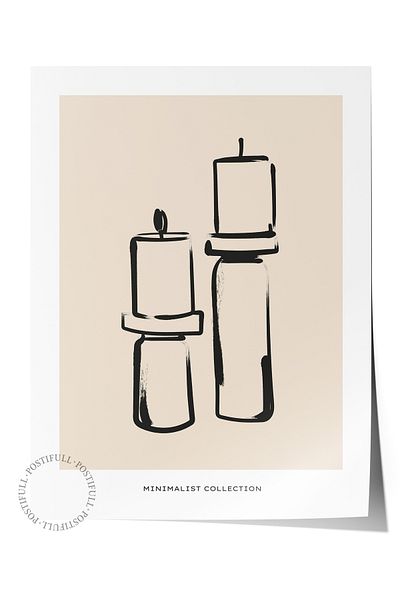 Postifull Απαλή αφίσα Boho Nordic με θέμα Duar - Διακόσμηση σαλονιού, κουζίνας και υπνοδωματίου