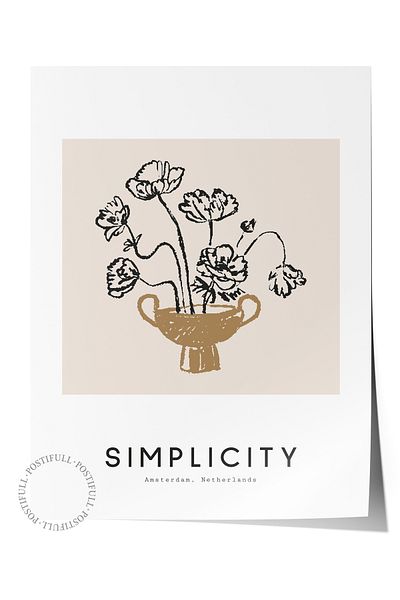 Postifull Απαλή αφίσα Boho Nordic με θέμα Duar - Διακόσμηση σαλονιού, κουζίνας και υπνοδωματίου