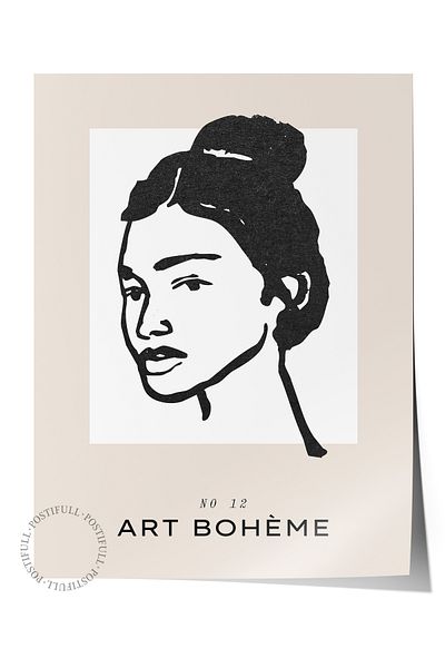 Postifull Απαλή αφίσα Boho Nordic με θέμα Duar - Διακόσμηση σαλονιού, κουζίνας και υπνοδωματίου