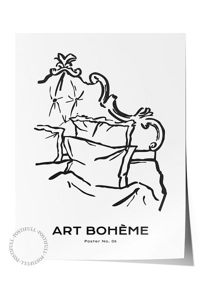 Postifull Απαλή αφίσα Boho Nordic με θέμα Duar - Διακόσμηση σαλονιού, κουζίνας και υπνοδωματίου