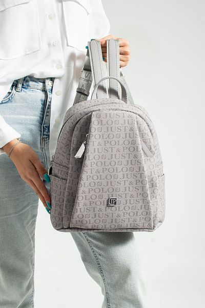 POLO style Women's Multi-Compartment Monogram Printed Side Pocket Back