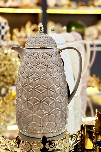 ARTER Home Cristallo Brown 1L Glass Thermos