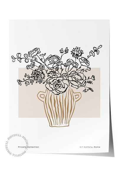 Postifull Απαλή αφίσα Boho Nordic με θέμα Duar - Διακόσμηση σαλονιού, κουζίνας και υπνοδωματίου