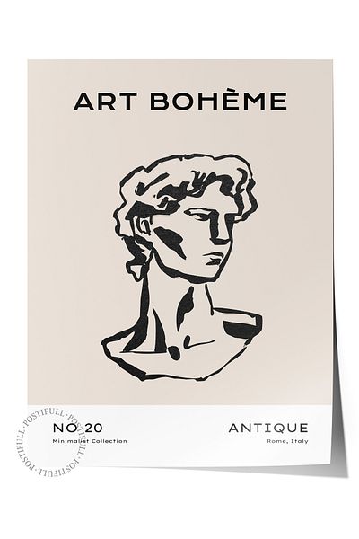 Postifull Απαλή αφίσα Boho Nordic με θέμα Duar - Διακόσμηση σαλονιού, κουζίνας και υπνοδωματίου