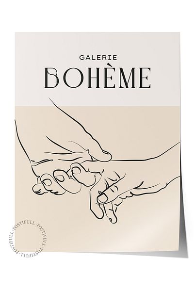 Postifull Απαλή αφίσα Boho Nordic με θέμα Duar - Διακόσμηση σαλονιού, κουζίνας και υπνοδωματίου
