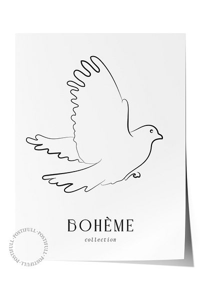 Postifull Απαλή αφίσα Boho Nordic με θέμα Duar - Διακόσμηση σαλονιού, κουζίνας και υπνοδωματίου