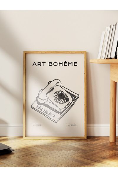 Postifull Απαλή αφίσα τοίχου χωρίς πλαίσιο Boho, αφίσα με θέμα το σκανδιναβικό - Διακόσμηση σαλονιού, κουζίνας και υπνοδωματίου