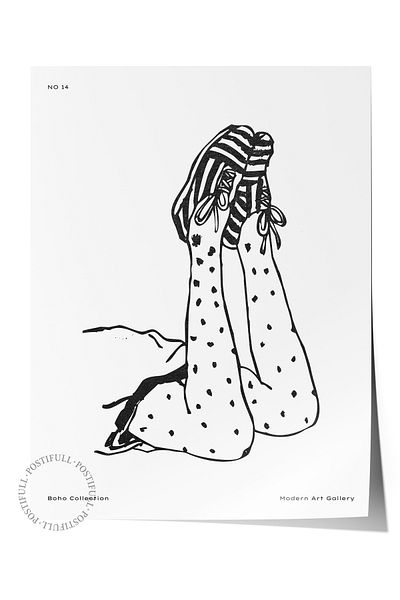 Postifull Απαλή αφίσα τοίχου χωρίς πλαίσιο Boho, αφίσα με θέμα το σκανδιναβικό - Διακόσμηση σαλονιού, κουζίνας και υπνοδωματίου