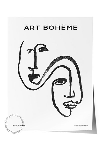 Postifull Απαλή αφίσα Boho Nordic με θέμα Duar - Διακόσμηση σαλονιού, κουζίνας και υπνοδωματίου