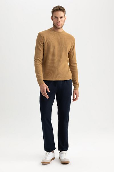 DeFacto Polar Jogger Pants Straight Leg with Elastic Pockets and Lace-Up Waist A8036Ax23Au