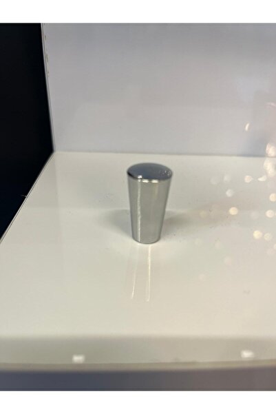 Emaks Vazo Metal Düğme Kulp Krom (2 ADET) Dolap Kapak Modern Çekmece Ünite Komidin Gümüş Mobilya Kulbu