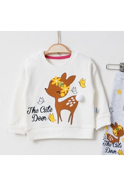 BebeK on For Baby Girl Gazelle Patterned Seasonal Set 3-6-9 Months