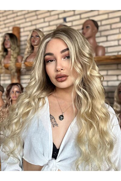 Suzan Peruk Front Lace Kişiye özel Kumral ombreli Tül peruk Kasım Koleksiyonu 4