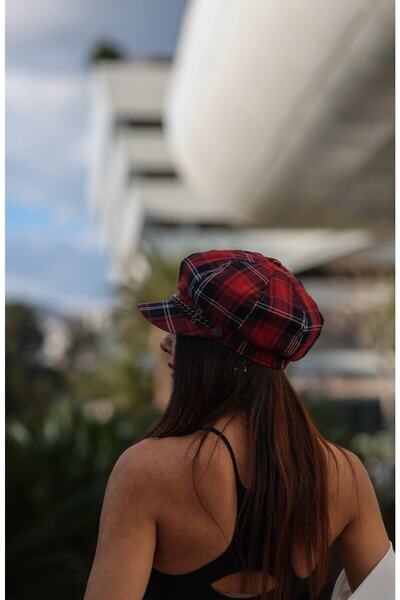 LULO Kep Şapka , Şık Tarz Kırmızı Şapka